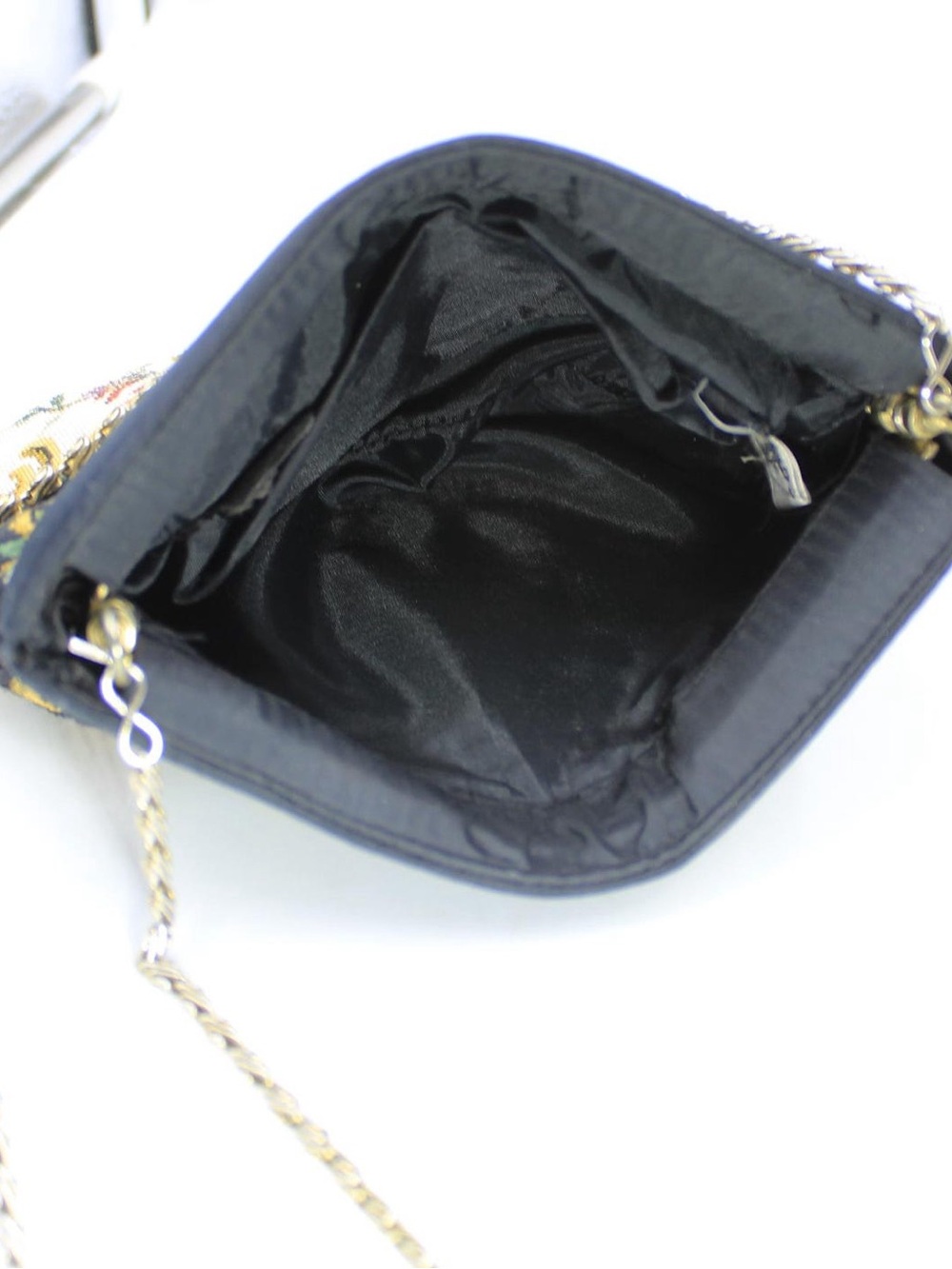 Vintage ADG Floral Tapestry Clutch with Chain Strap - Picture 3 of 7